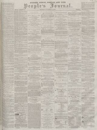 cover page of Dundee People's Journal published on September 17, 1864