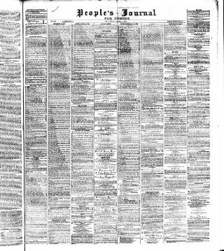 cover page of Dundee People's Journal published on April 1, 1871