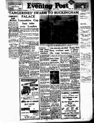 cover page of Lancashire Evening Post published on May 2, 1953