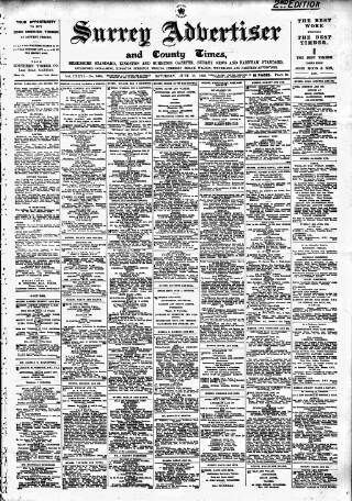 cover page of Surrey Advertiser published on June 18, 1932