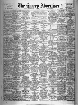 cover page of Surrey Advertiser published on September 17, 1955
