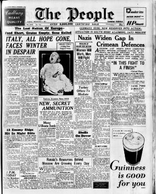 cover page of The People published on November 2, 1941