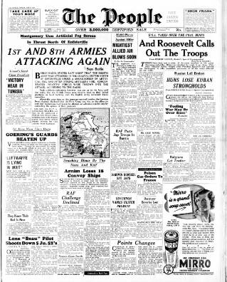cover page of The People published on May 2, 1943