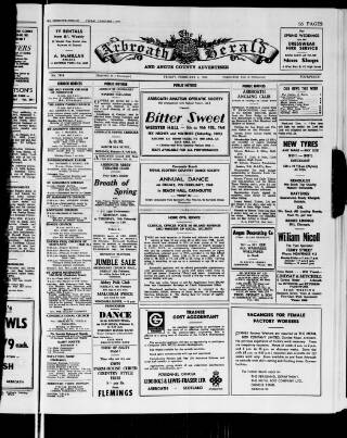 cover page of Arbroath Herald published on February 2, 1968