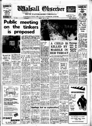 cover page of Walsall Observer published on May 2, 1969