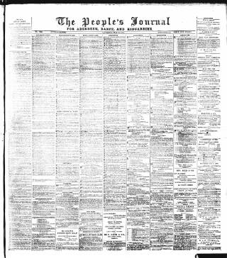 cover page of Aberdeen People's Journal published on May 2, 1891
