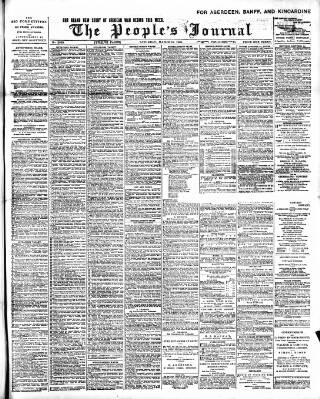 cover page of Aberdeen People's Journal published on March 19, 1898