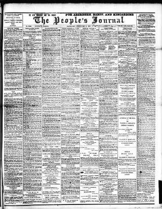 cover page of Aberdeen People's Journal published on February 2, 1901
