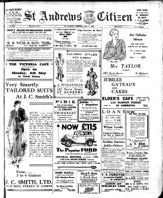 cover page of St. Andrews Citizen published on May 4, 1935
