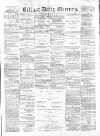 cover page of Belfast Mercury published on August 2, 1859