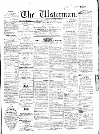 cover page of Ulsterman published on June 18, 1856