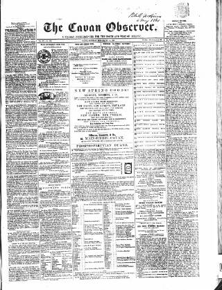 cover page of Cavan Observer published on May 4, 1861
