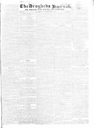 cover page of Drogheda Journal, or Meath & Louth Advertiser published on September 17, 1836