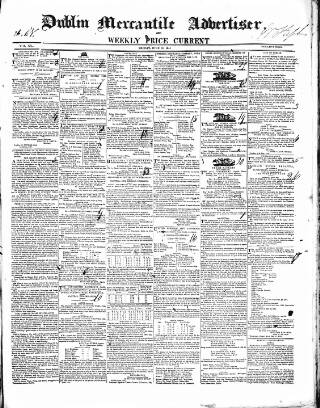 cover page of Dublin Mercantile Advertiser published on June 18, 1841