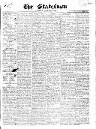 cover page of Statesman and Dublin Christian Record published on June 18, 1841