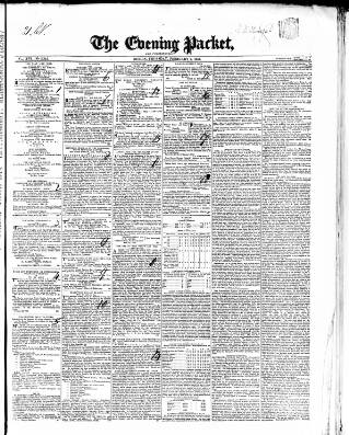 cover page of Dublin Evening Packet and Correspondent published on February 2, 1843