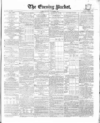 cover page of Dublin Evening Packet and Correspondent published on September 17, 1853