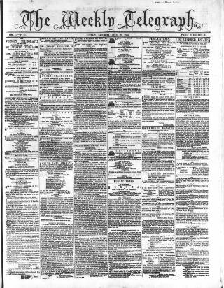 cover page of Catholic Telegraph published on June 18, 1853