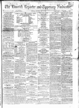 cover page of Limerick Reporter published on May 2, 1856