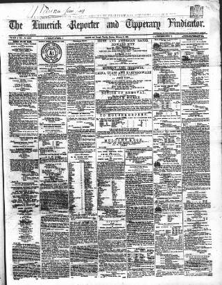 cover page of Limerick Reporter published on February 2, 1864