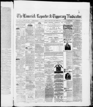 cover page of Limerick Reporter published on September 17, 1875