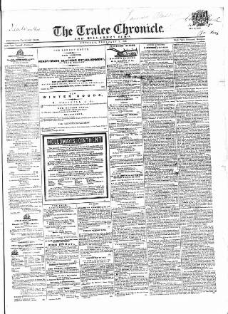 cover page of Tralee Chronicle published on February 2, 1869