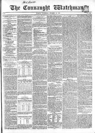 cover page of Connaught Watchman published on December 14, 1853