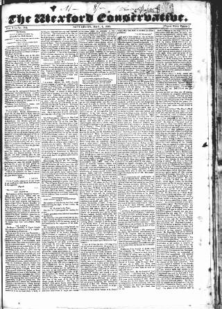 cover page of Wexford Conservative published on May 4, 1839