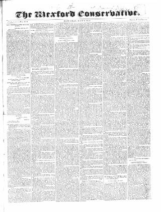 cover page of Wexford Conservative published on May 2, 1840