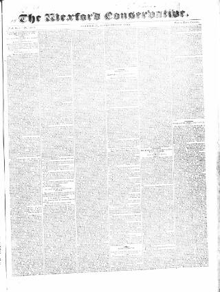 cover page of Wexford Conservative published on September 17, 1842