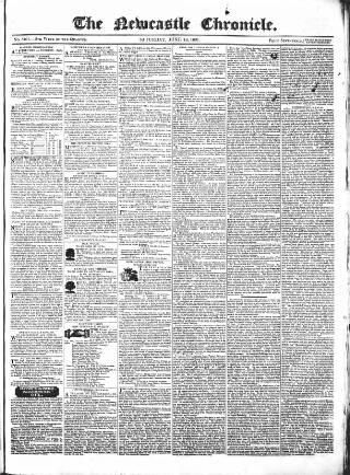 cover page of Newcastle Chronicle published on June 18, 1831