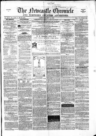 cover page of Newcastle Chronicle published on May 2, 1863