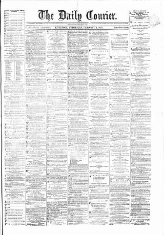 cover page of Liverpool Courier and Commercial Advertiser published on February 2, 1870