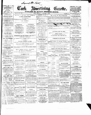 cover page of Cork Advertising Gazette published on February 2, 1859