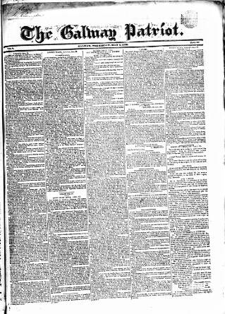 cover page of Galway Patriot published on May 2, 1838