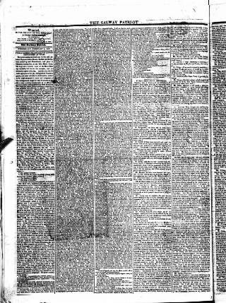 cover page of Galway Patriot published on February 6, 1839