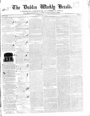 cover page of Dublin Weekly Herald published on May 2, 1840