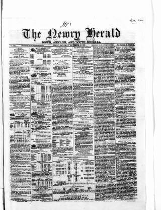 cover page of Newry Herald and Down, Armagh, and Louth Journal published on September 17, 1859