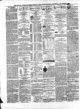 cover page of Newry Herald and Down, Armagh, and Louth Journal published on November 2, 1861