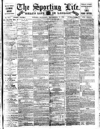 cover page of Sporting Life published on September 17, 1904