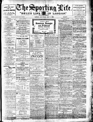 cover page of Sporting Life published on May 2, 1908