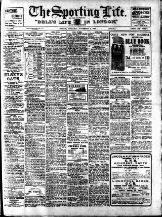 cover page of Sporting Life published on November 2, 1912