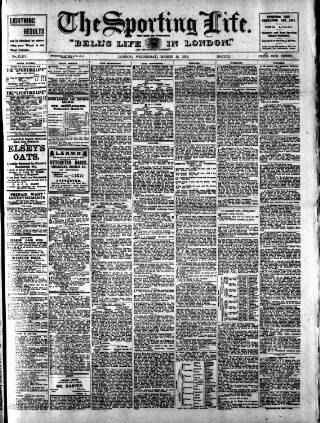 cover page of Sporting Life published on March 19, 1913