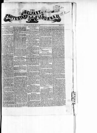 cover page of Belfast Protestant Journal published on May 4, 1844