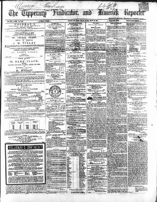cover page of Tipperary Vindicator published on March 19, 1867
