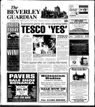 cover page of Beverley Guardian published on September 17, 1999