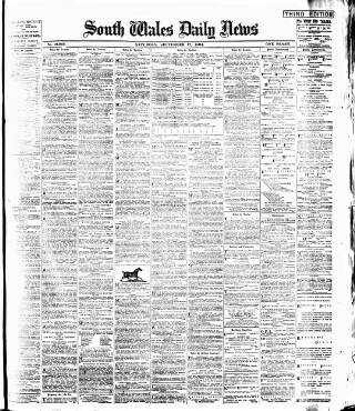 cover page of South Wales Daily News published on September 17, 1904