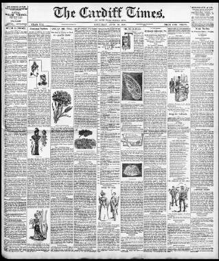 cover page of Cardiff Times published on June 18, 1898