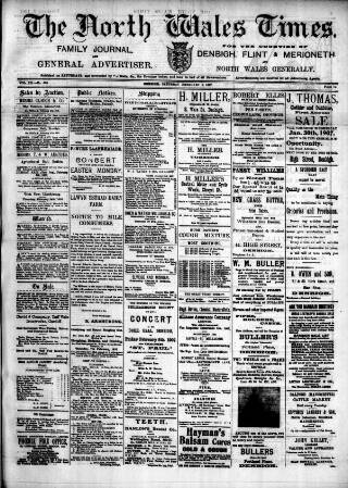 cover page of North Wales Times published on February 2, 1907