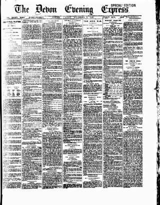 cover page of Express and Echo published on November 2, 1900